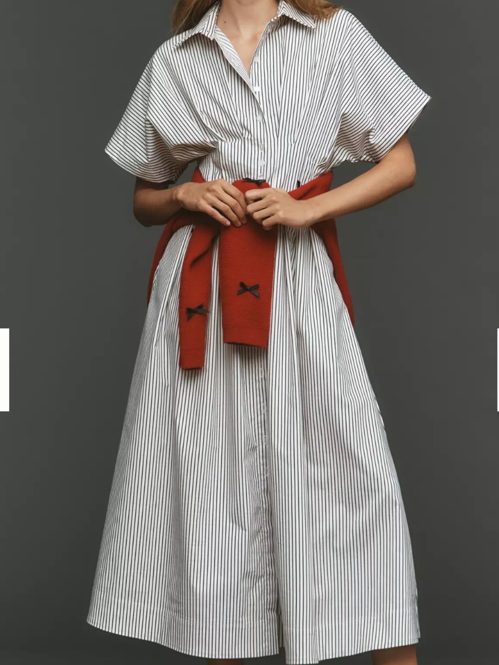 Anthropologie Striped Tobie Dress XLP